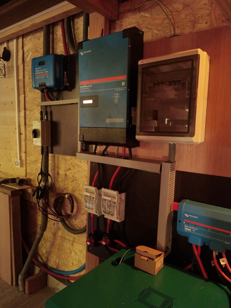 photo d'une installation électrique en interieur