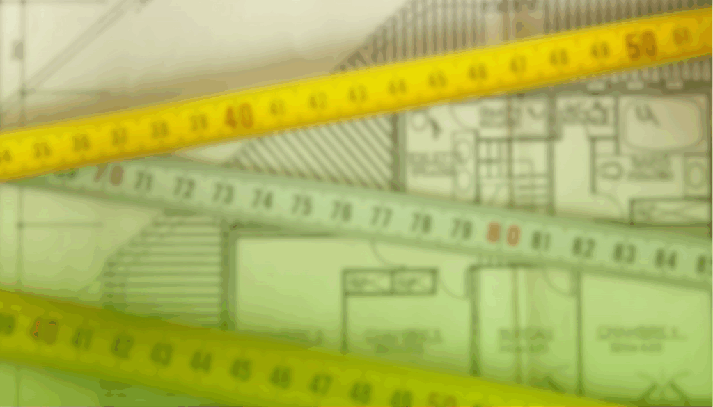 plan de maison avec metre dessus