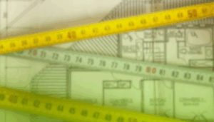 plan de maison avec metre dessus