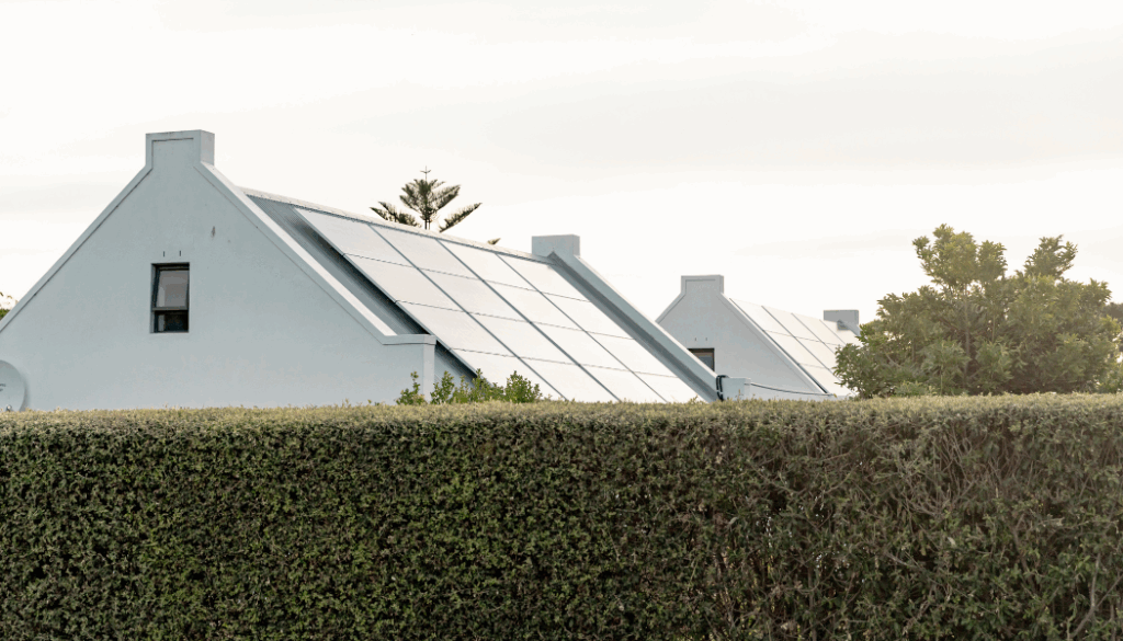 panneaux solaires sur une maison